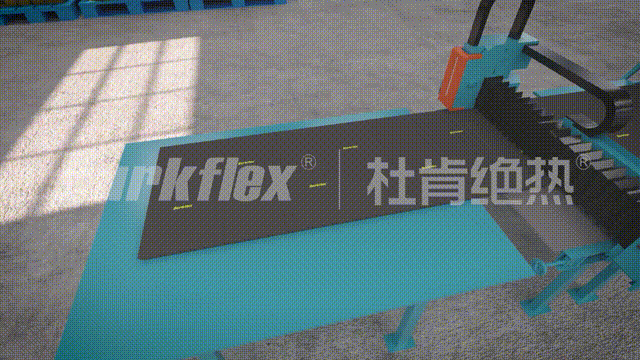 ▲威客电竞绝热橡塑保温风管整片式密封施工手艺